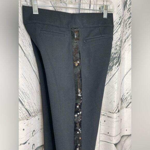 SPANX Ponte Skinny Sequin Trim Black S/P - Picture 7 of 10
